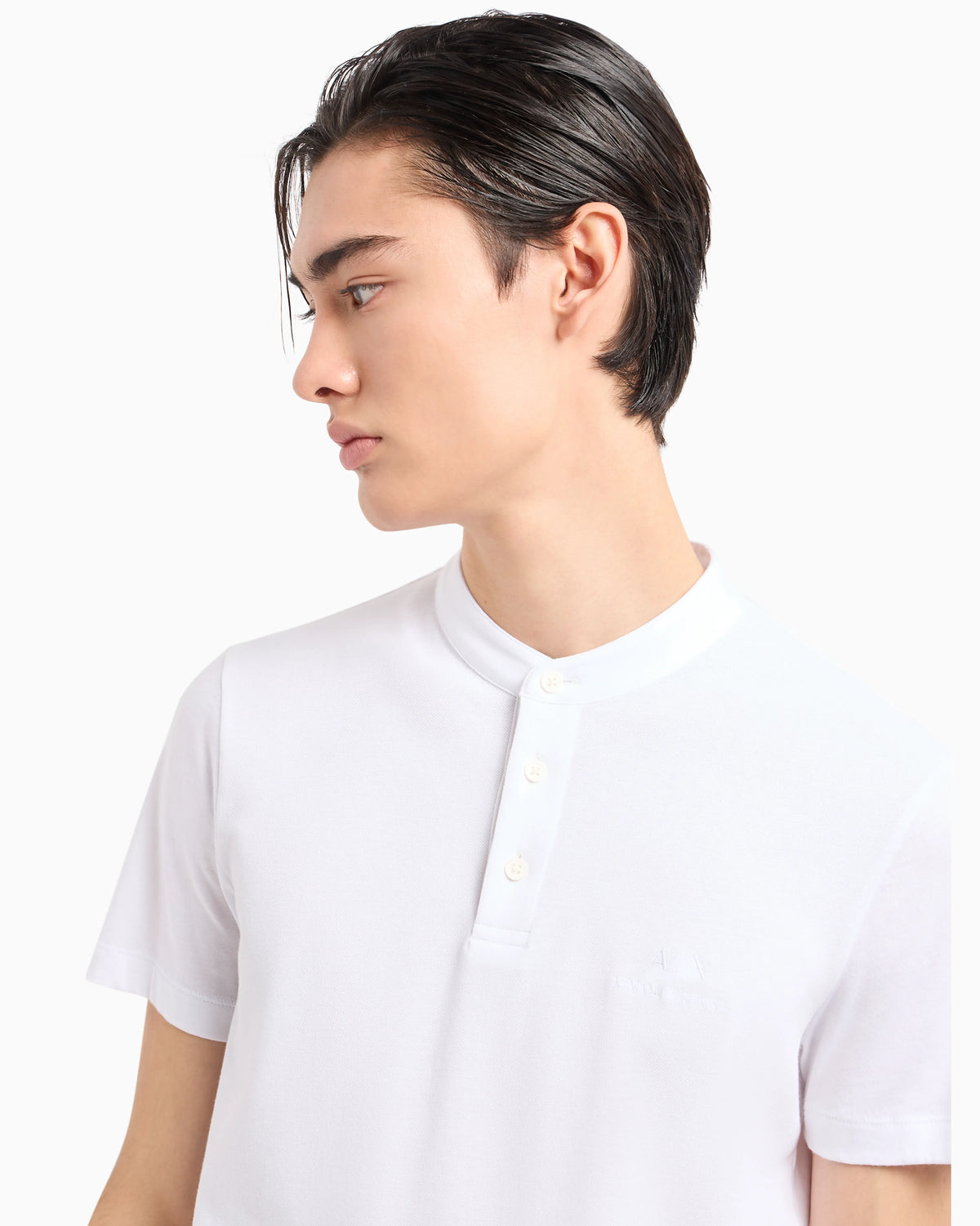 Slim fit polo shirt in ASV organic cotton