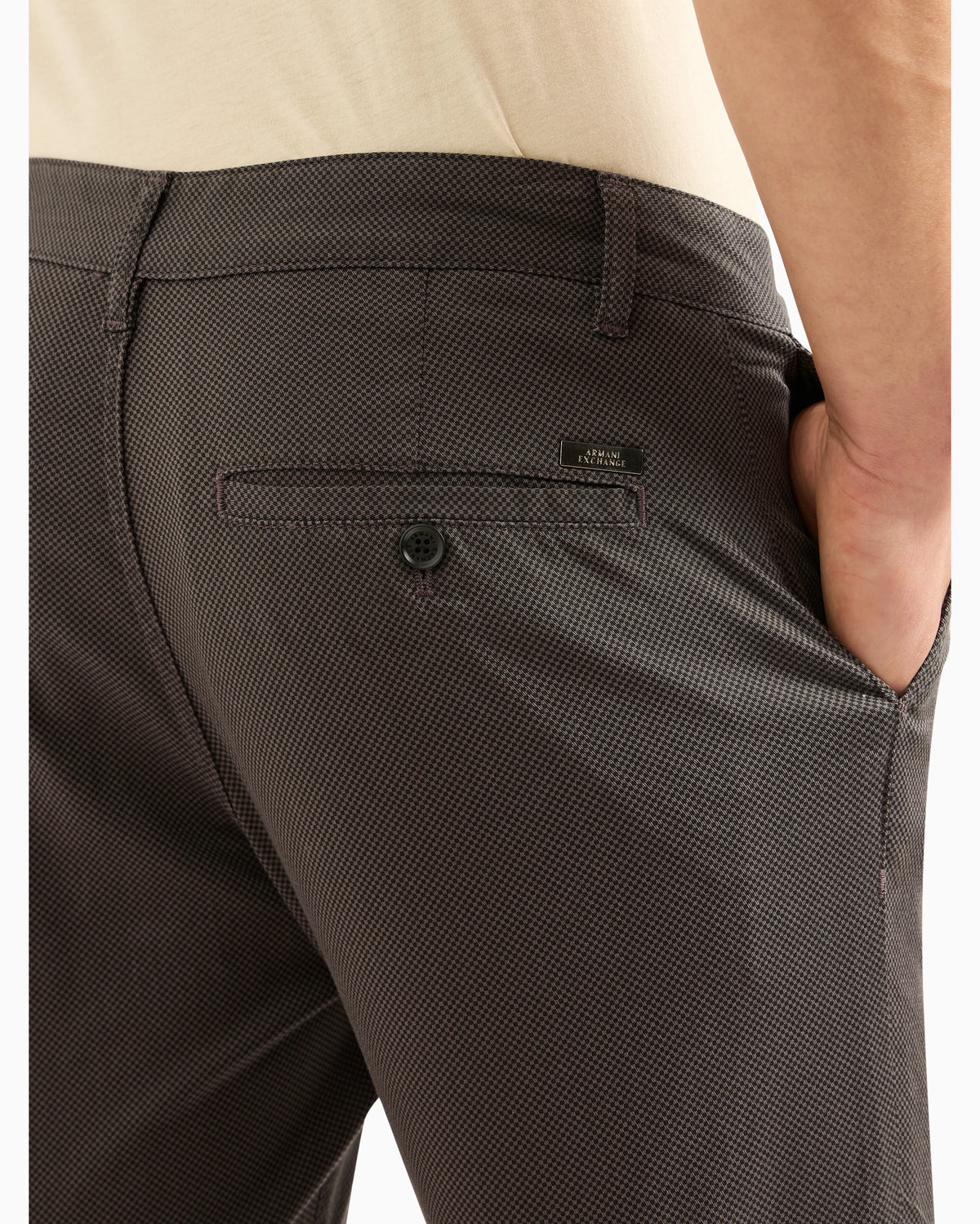 Regular fit gabardine trousers