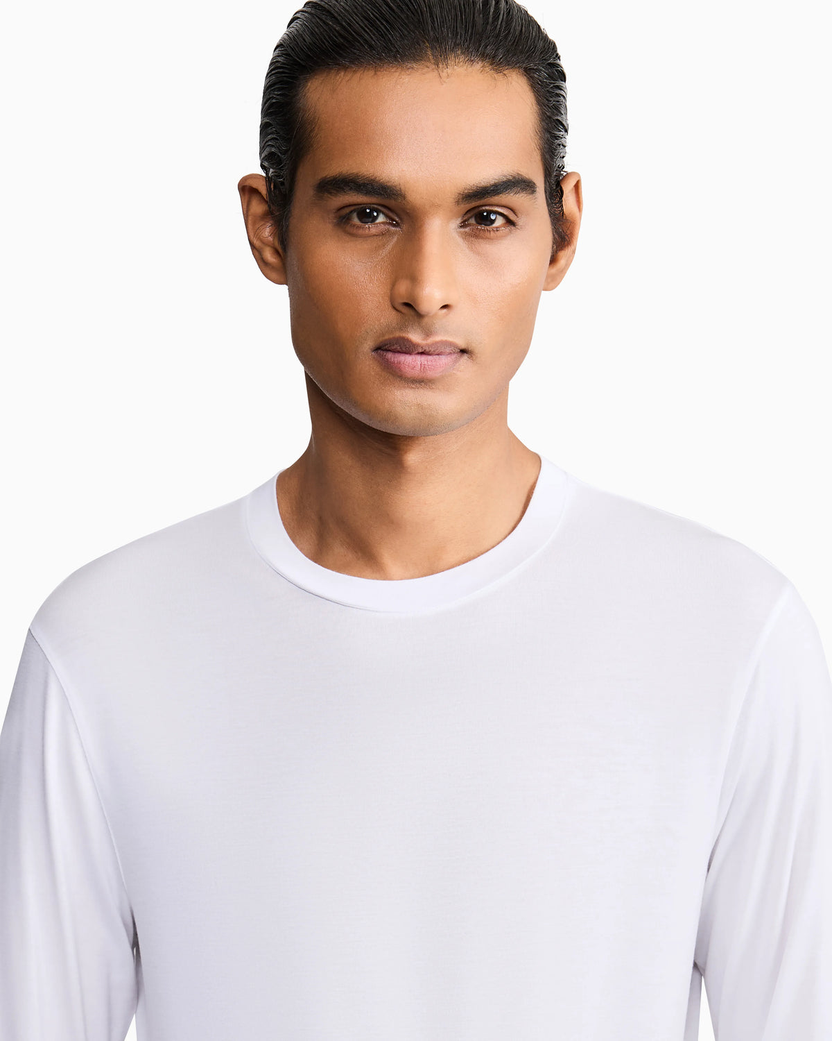 Long sleeve jumper in stretch viscose