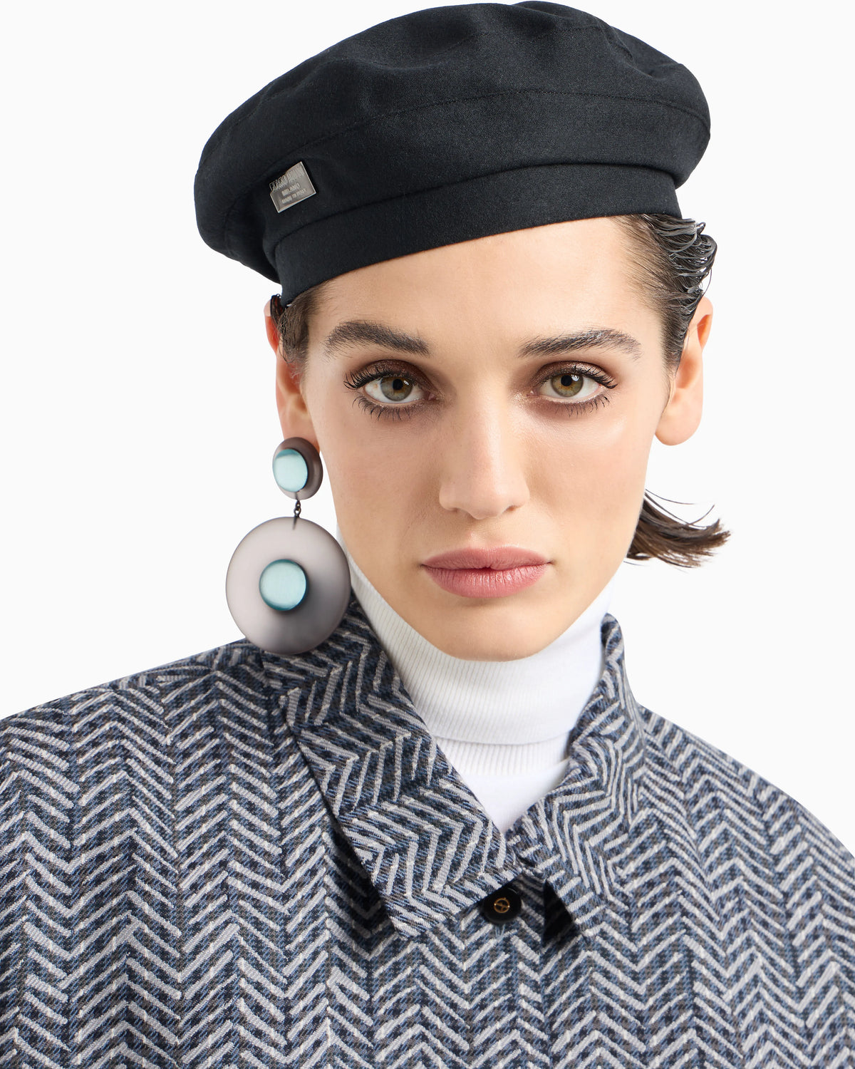 Mohair and silk beret