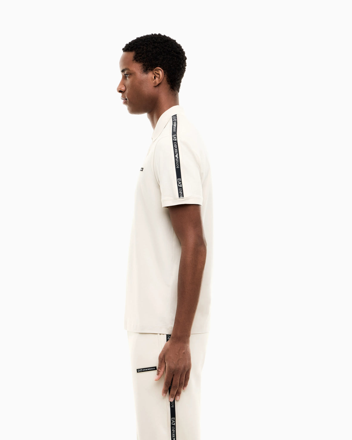 Regular fit polo shirt Logo Series in stretch cotton jersey