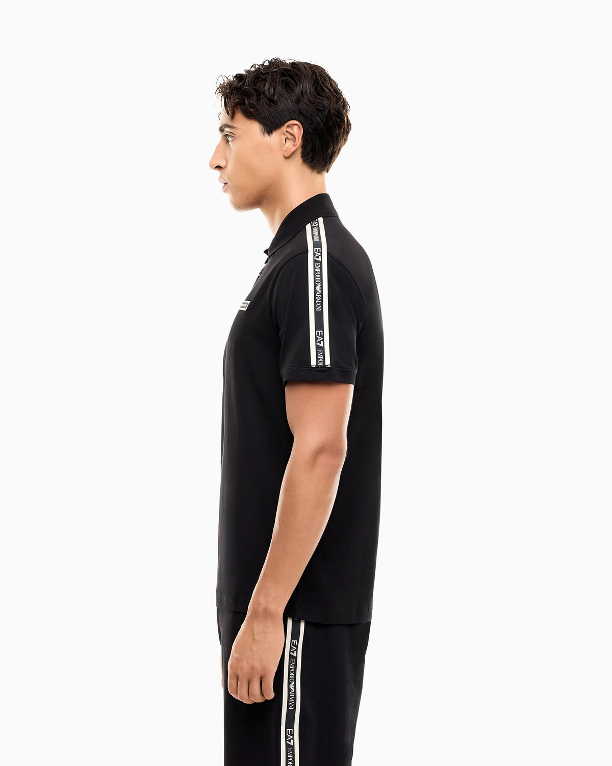 Regular fit polo shirt Logo Series in stretch cotton jersey