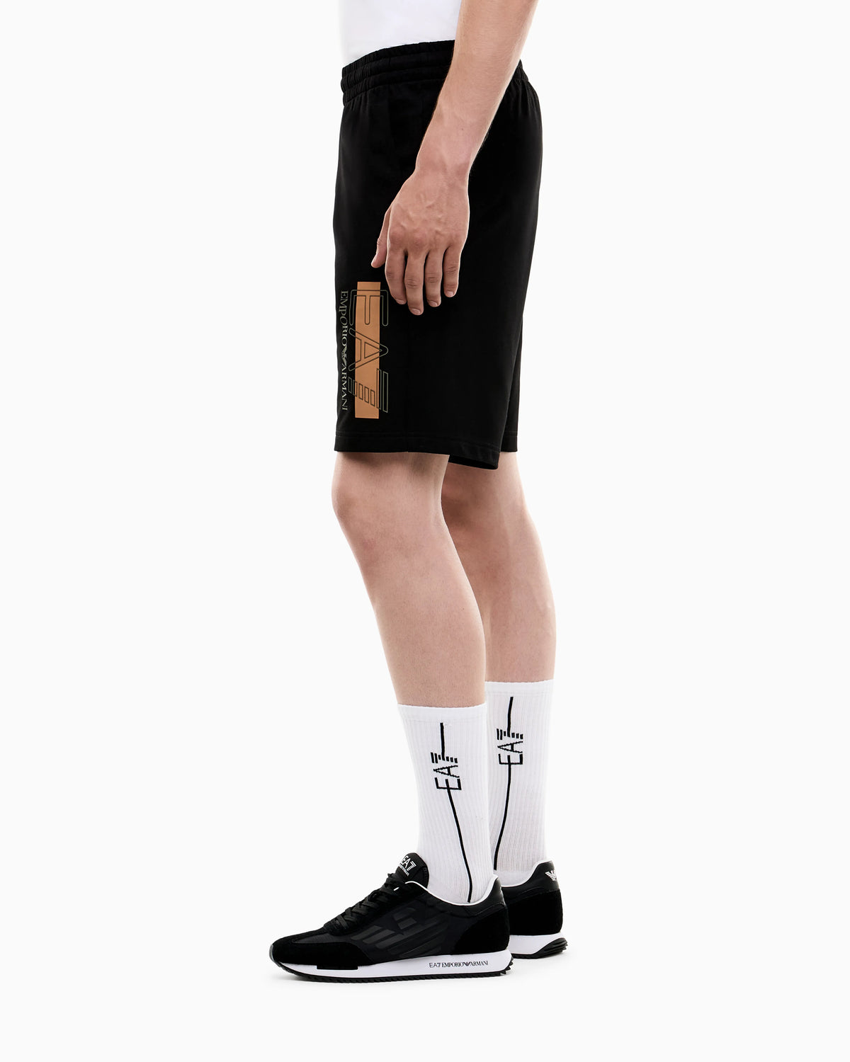 Slim fit shorts Visibility in cotton jersey