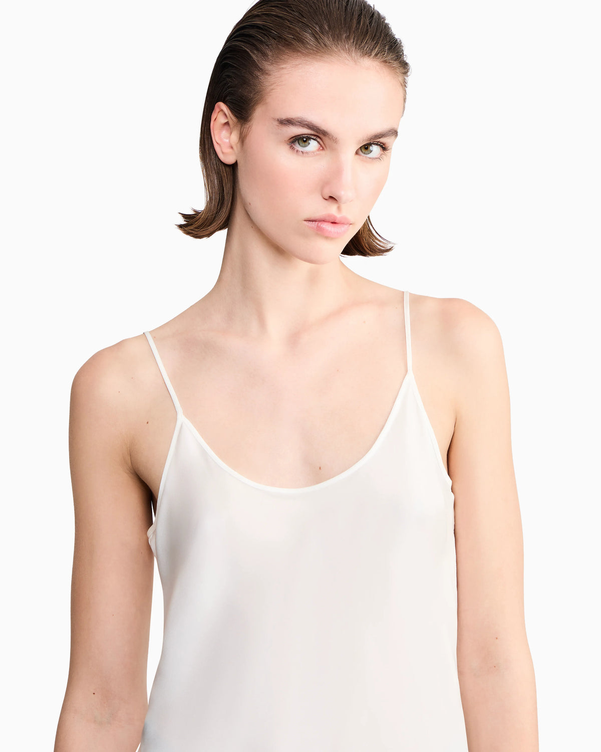 Silk charmeuse top