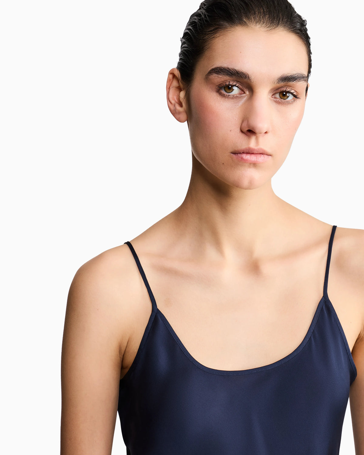 Silk charmeuse top