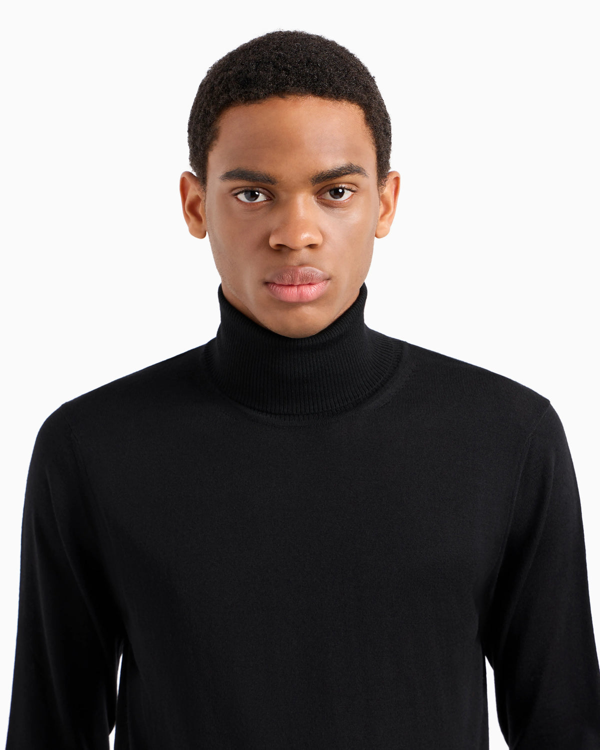 Pure virgin-wool rollneck
