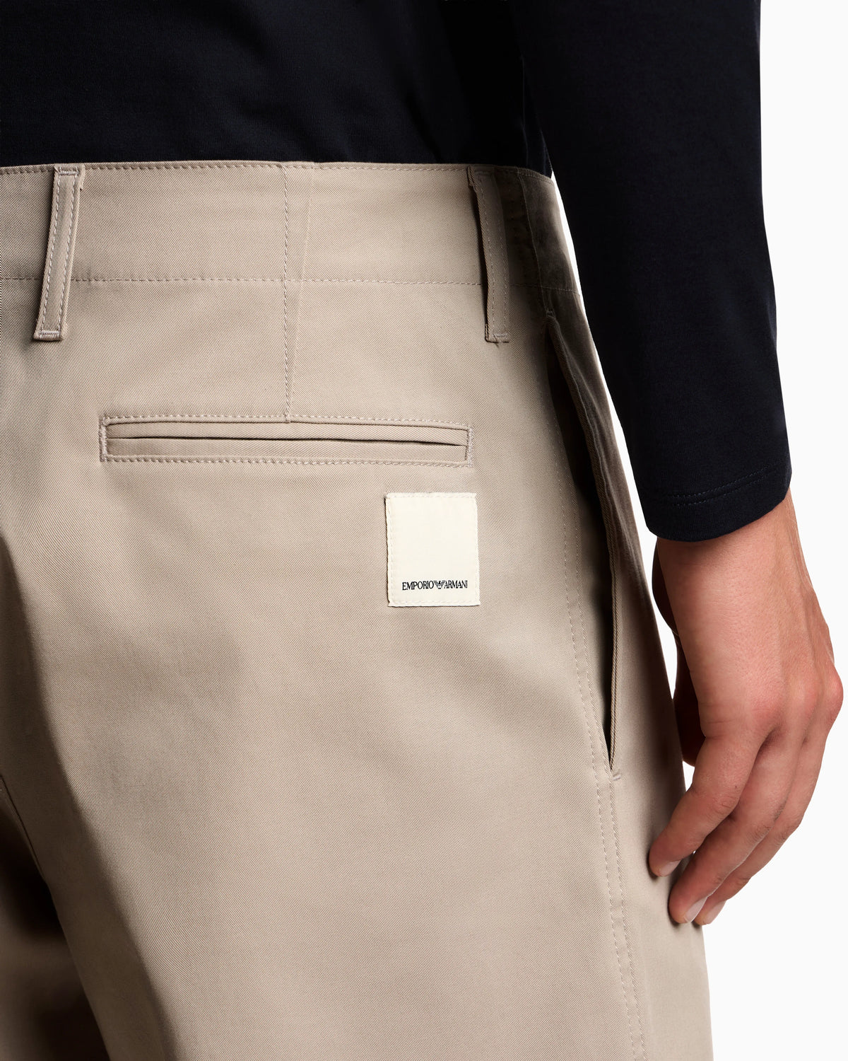 Organic chino Essential in stretch cotton gabardine
