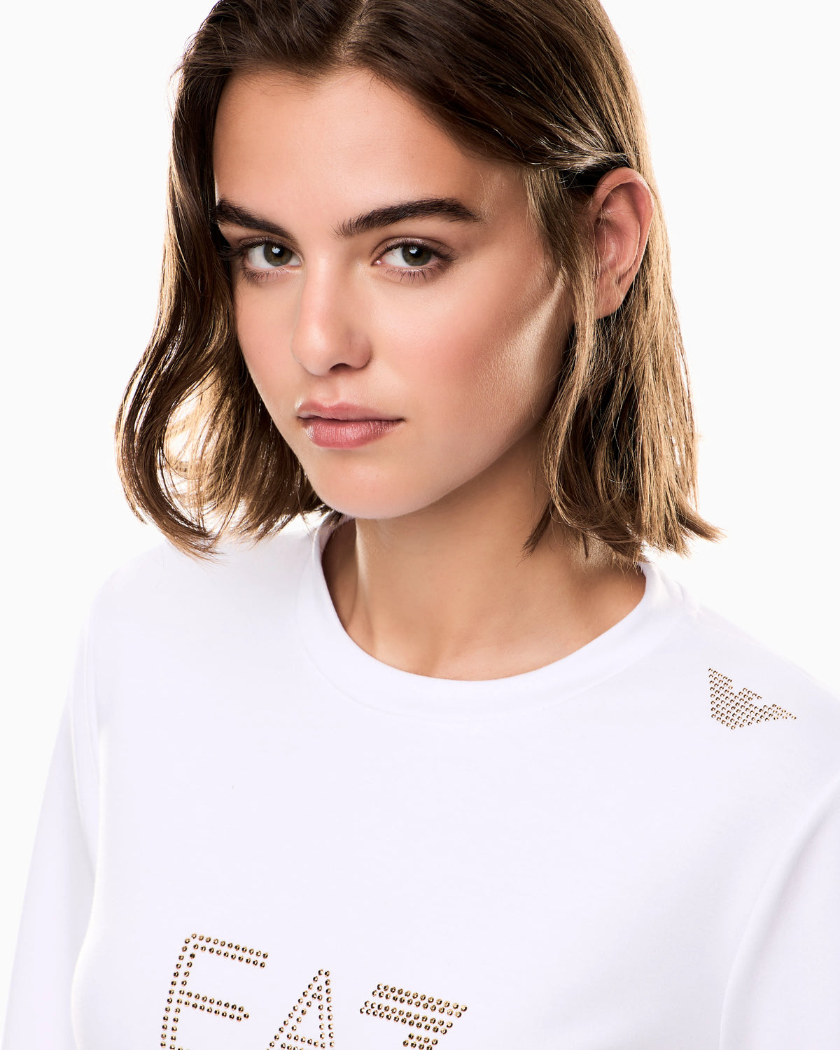 Stretch sweatshirt in a viscose blend with studs Evolution