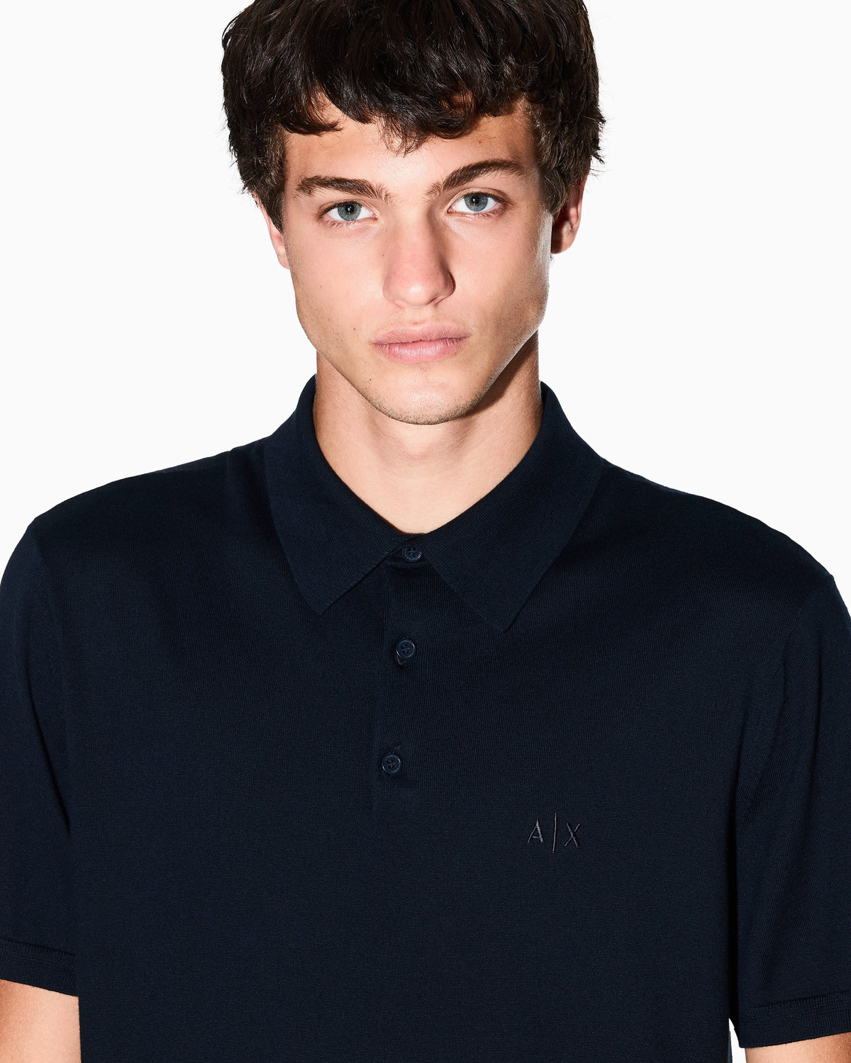 Regular fit cotton polo shirt with a logo Essential