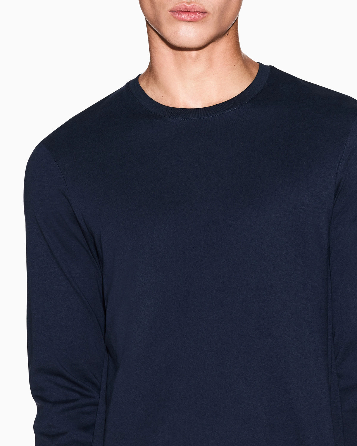 Long-sleeve t-shirt in Pima cotton jersey Essential