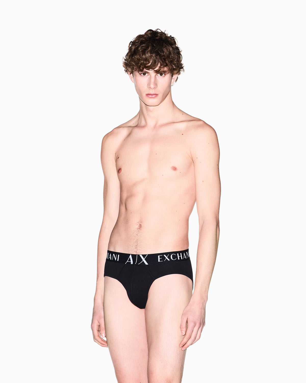 Stretch cotton briefs with a logo waistband Essential