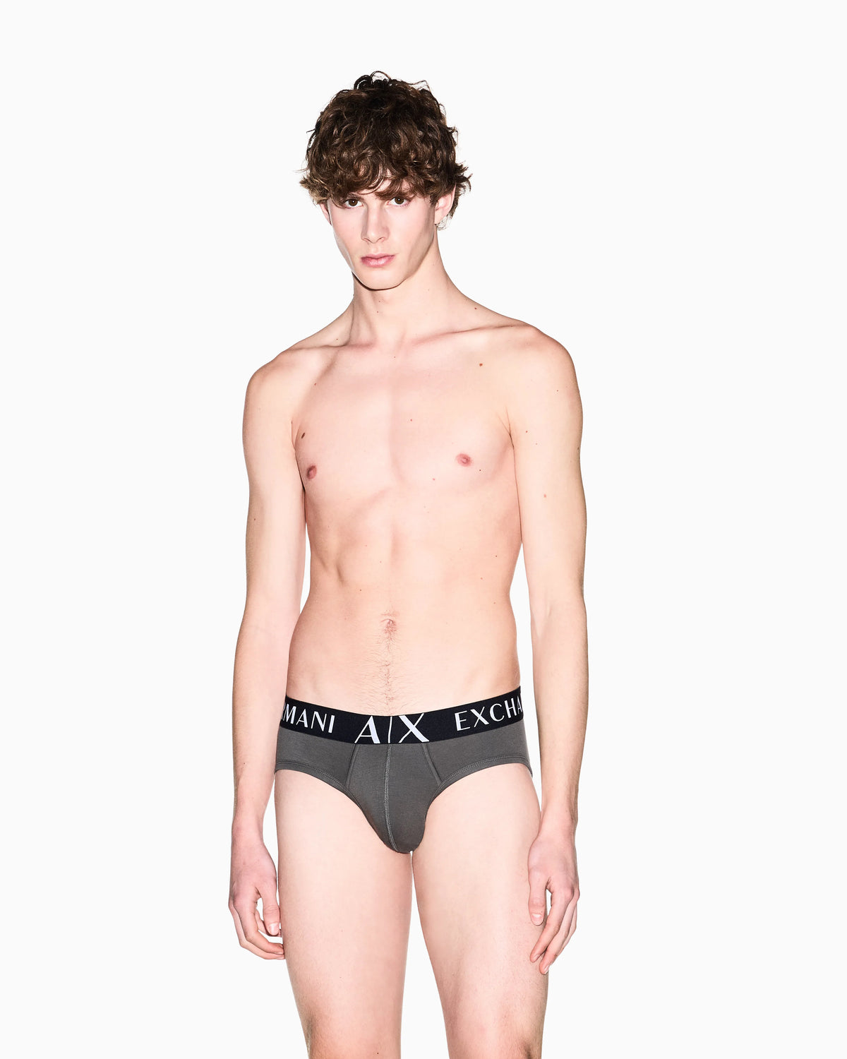 Stretch cotton briefs with a logo waistband Essential