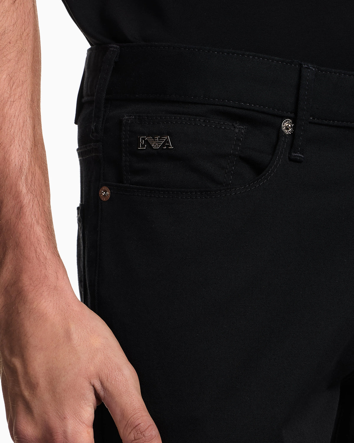J06 stretch-fabric slim-fit trousers
