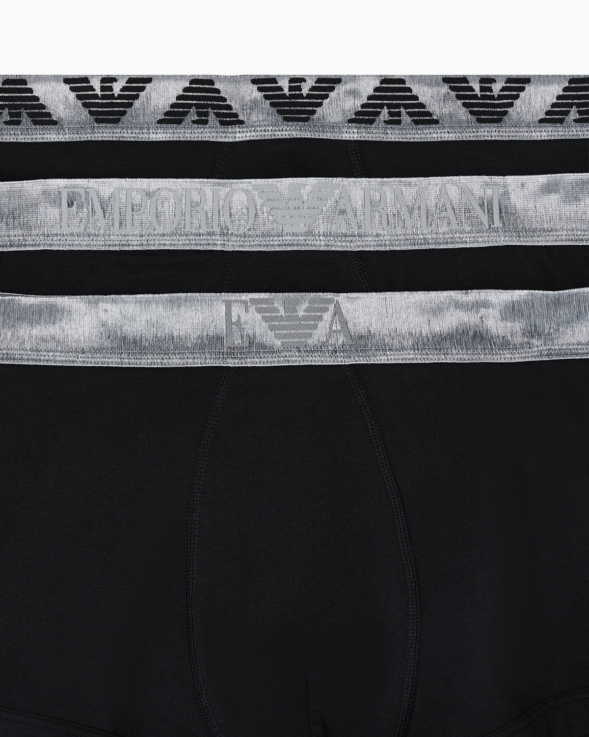 Three-pack of Shiny logoband organic jersey boxer briefs
