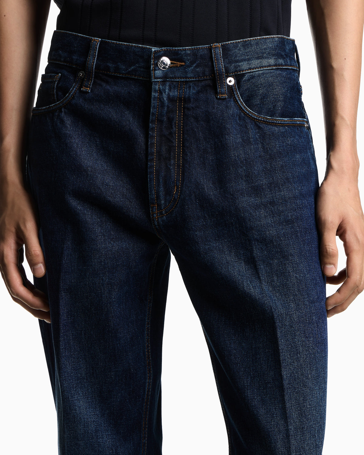J76 straight-fit, stone-washed denim jeans