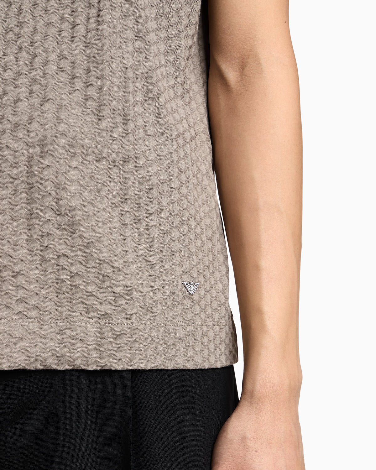 US Exclusive jacquard jersey T-shirt