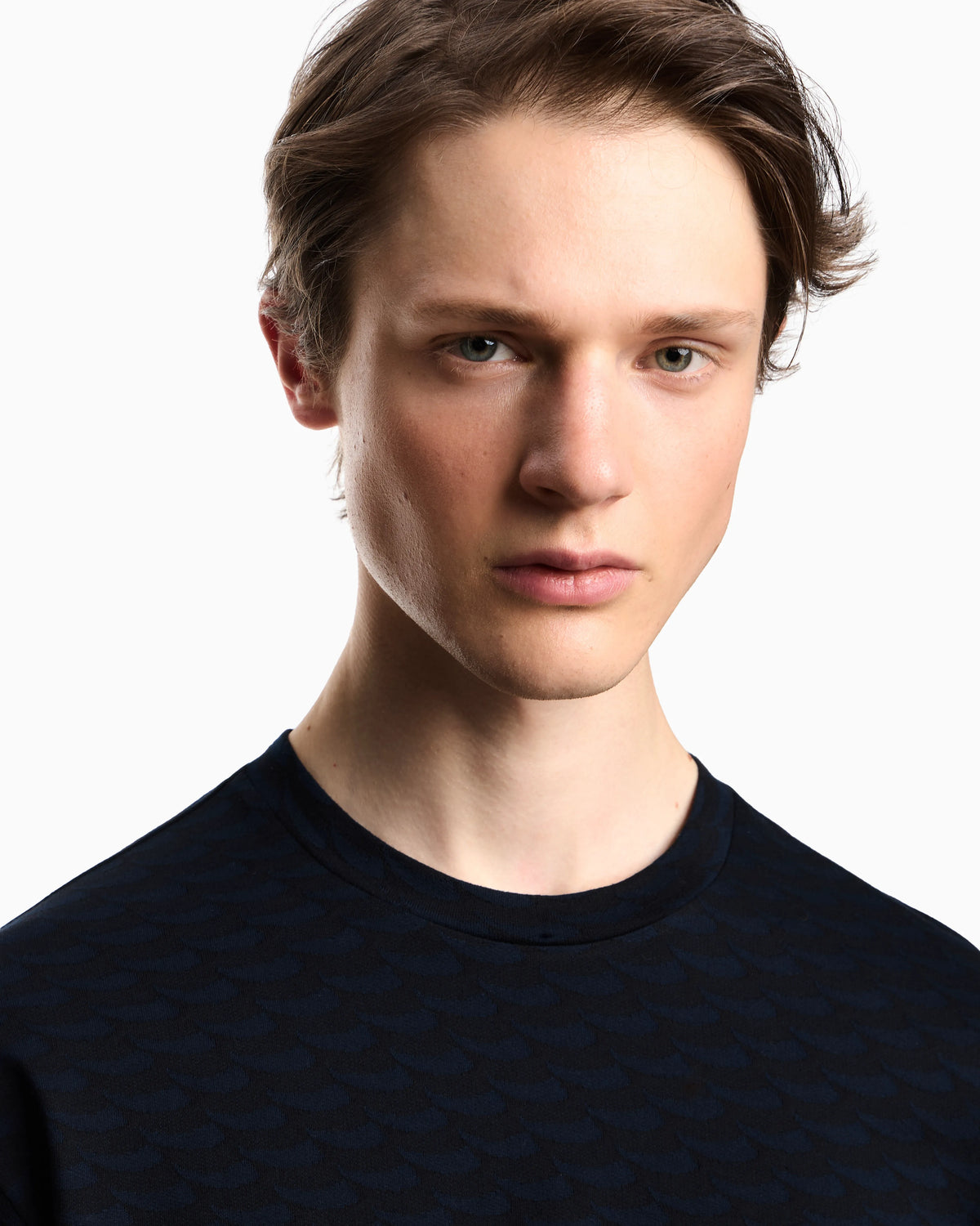 Logo jumper in cotton with optical pattern Capsule Icon