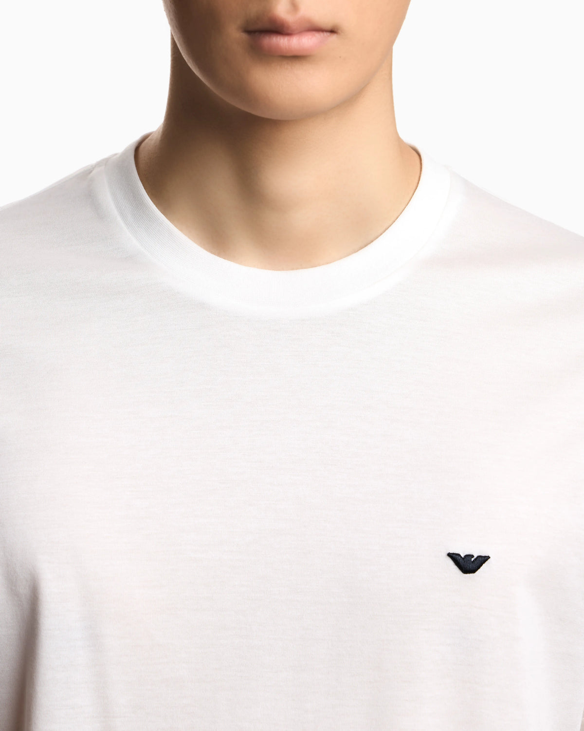 Jersey t-shirt with embroidery in lyocell-blend Essential