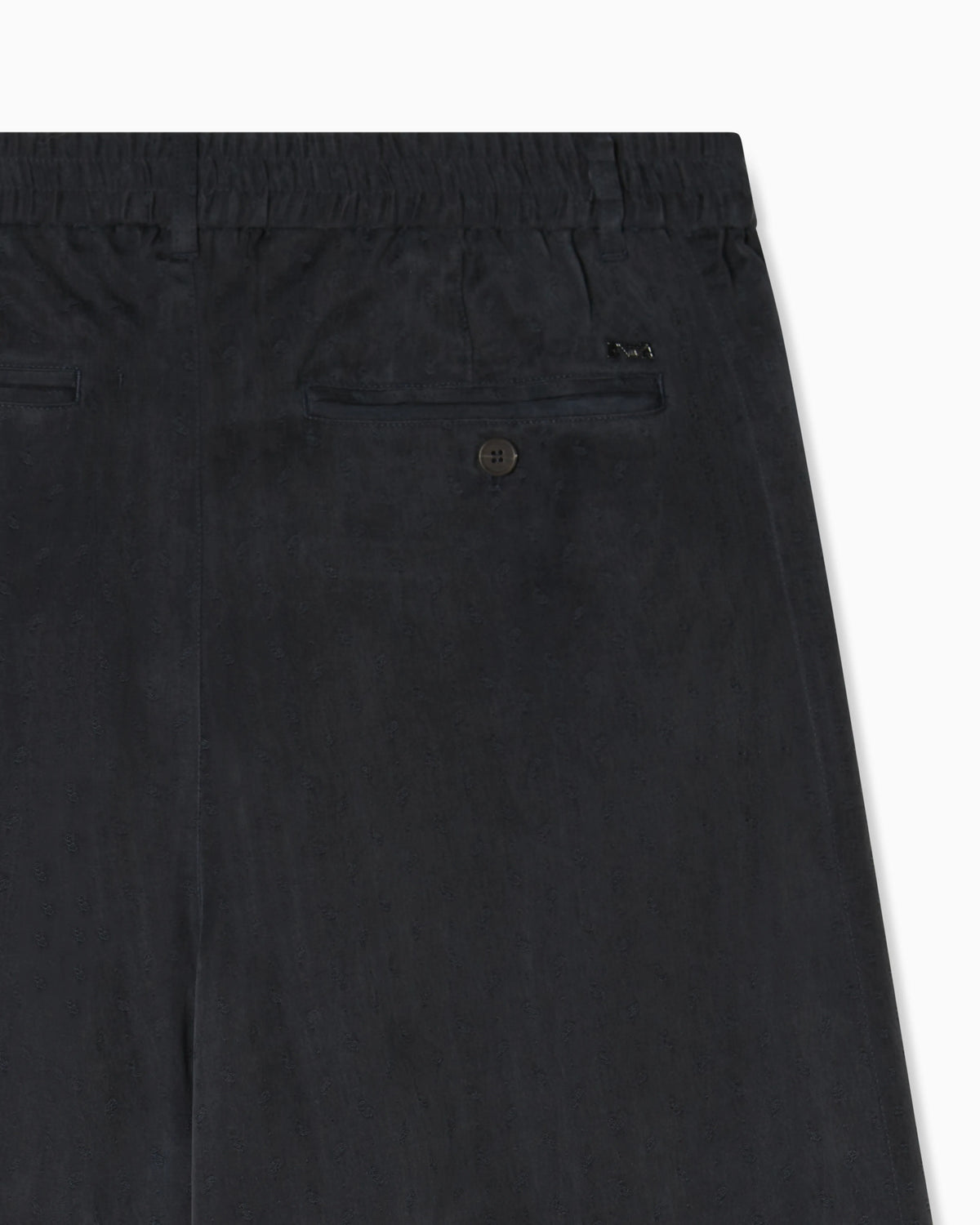 Bermuda shorts in cupro blend jacquard with paisley pattern