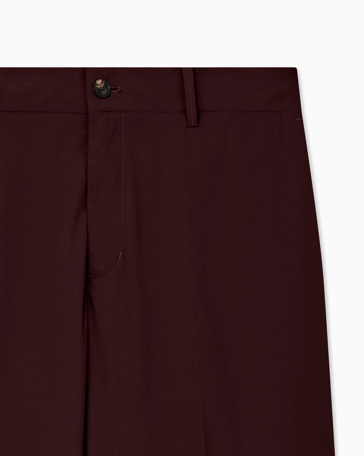 Trousers with regular fit flat front and belt loops