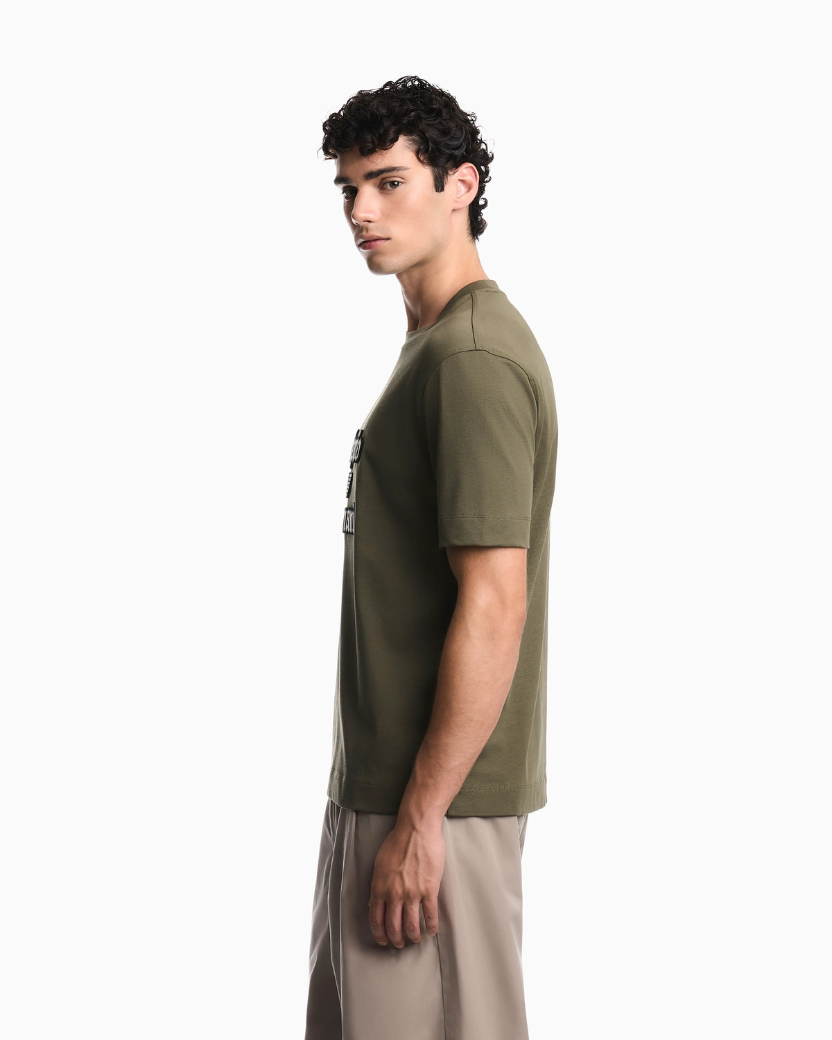Heavy jersey T-shirt with soft embossed logo