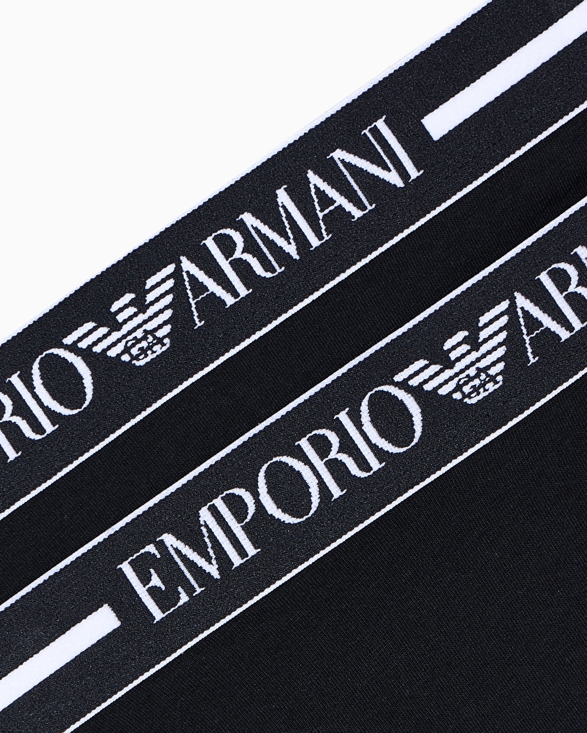Two-pack of organic jersey briefs with logo waistband
