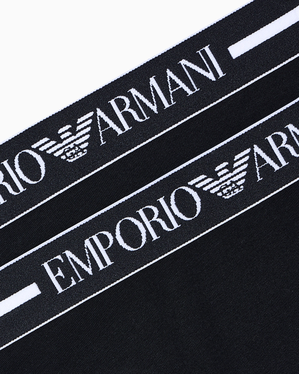 Two-pack of organic jersey Brazilian briefs with logo waistband