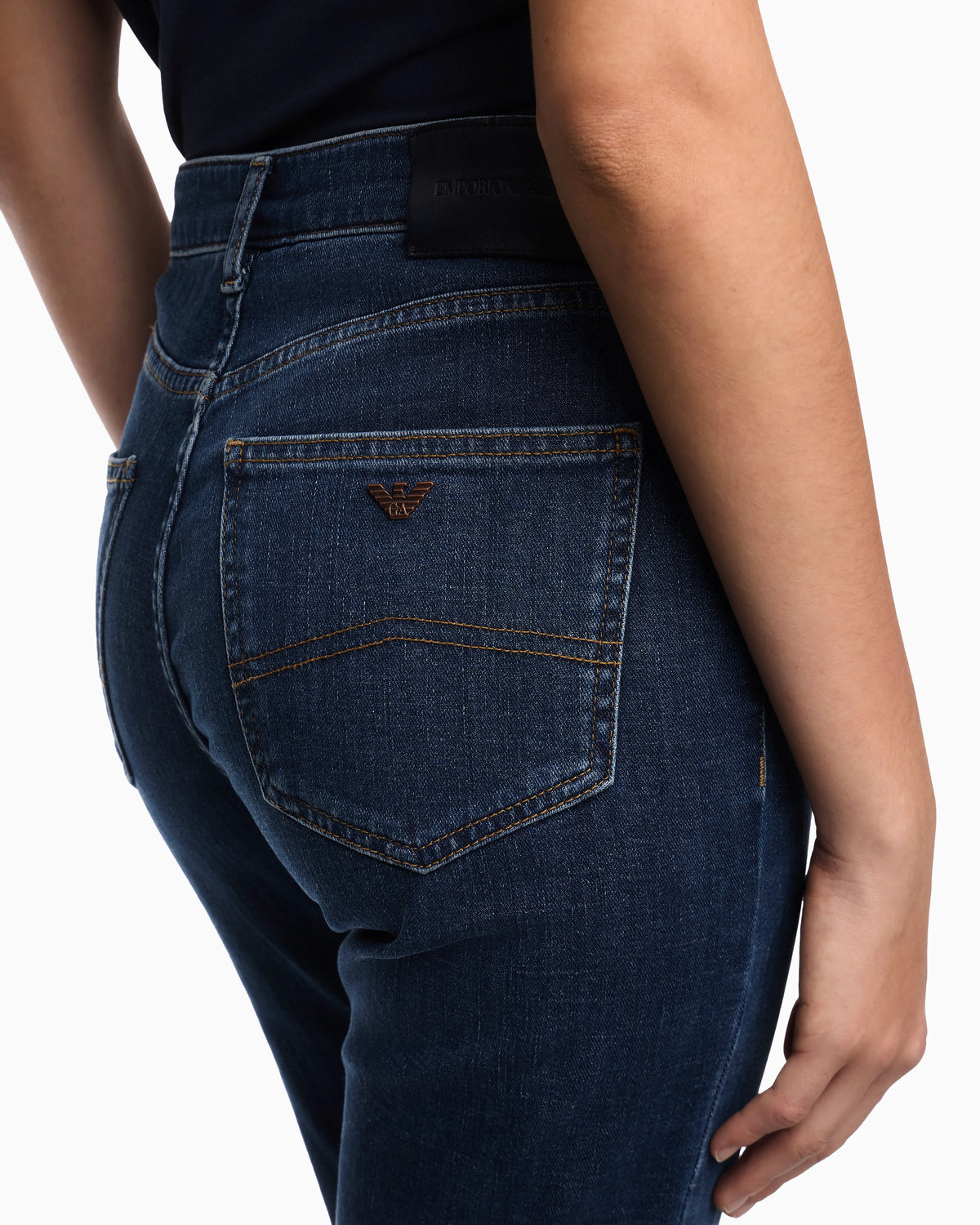 J47 slim-fit, worn-look, stretch-denim jeans