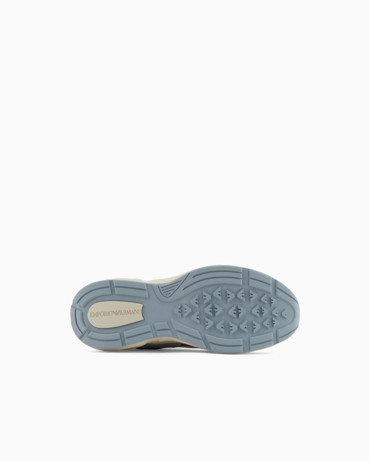 Mesh sneakers with suede details and an eagle logo