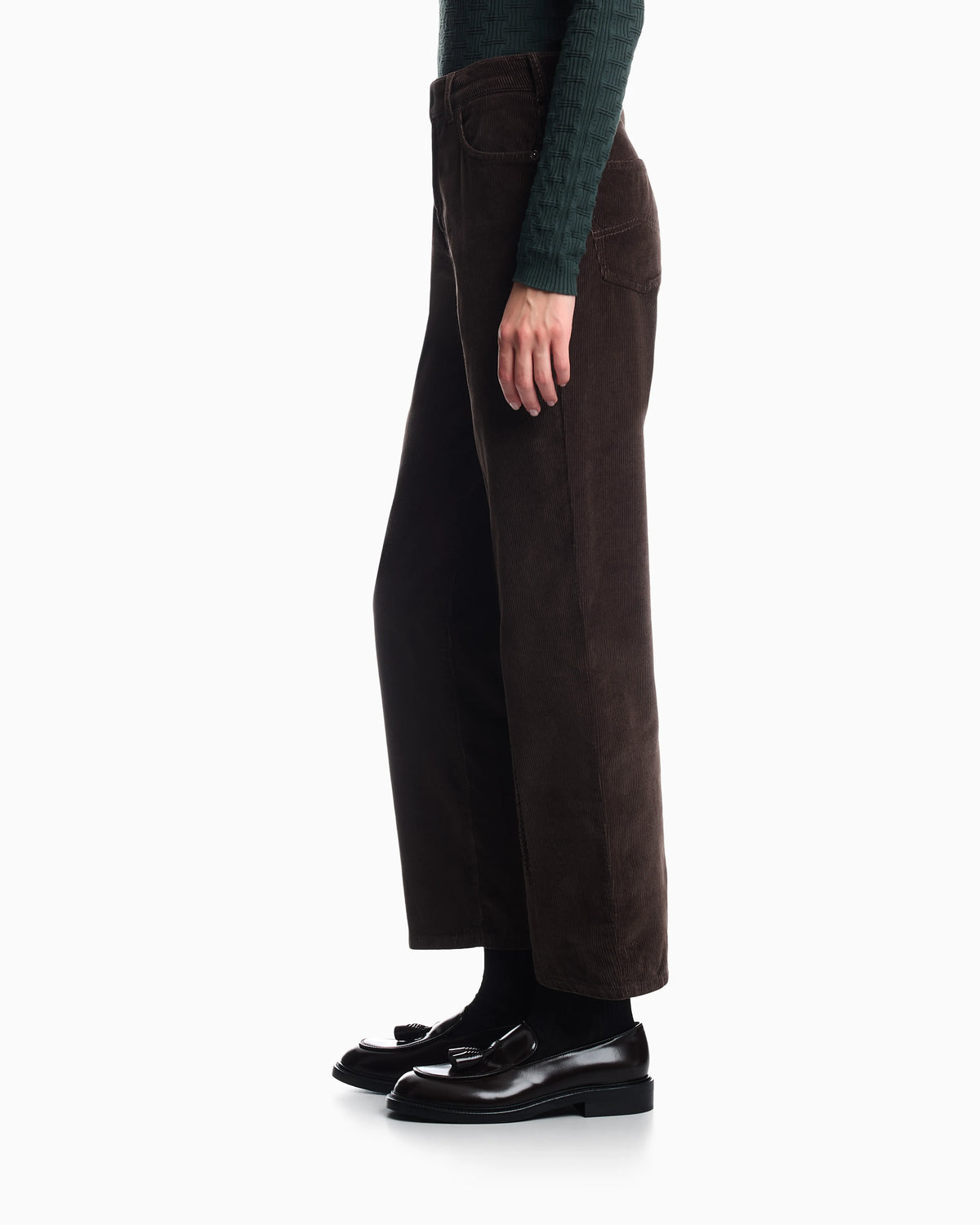 Five-pocket trousers garment-dyed corduroy regular fit