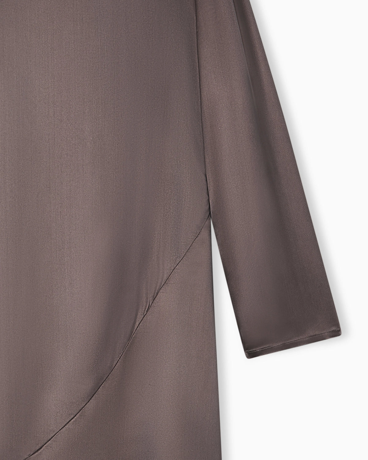 Viscose twill midi dress