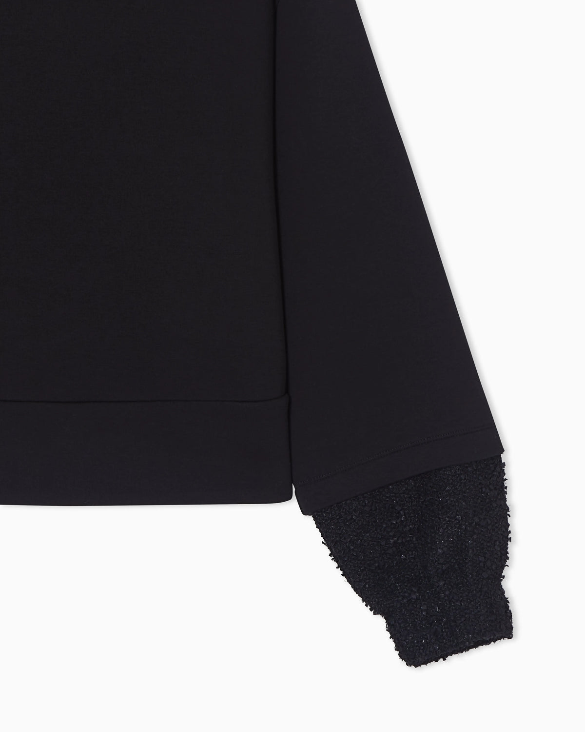 Lunar New Year double-jersey sweatshirt with tweed details