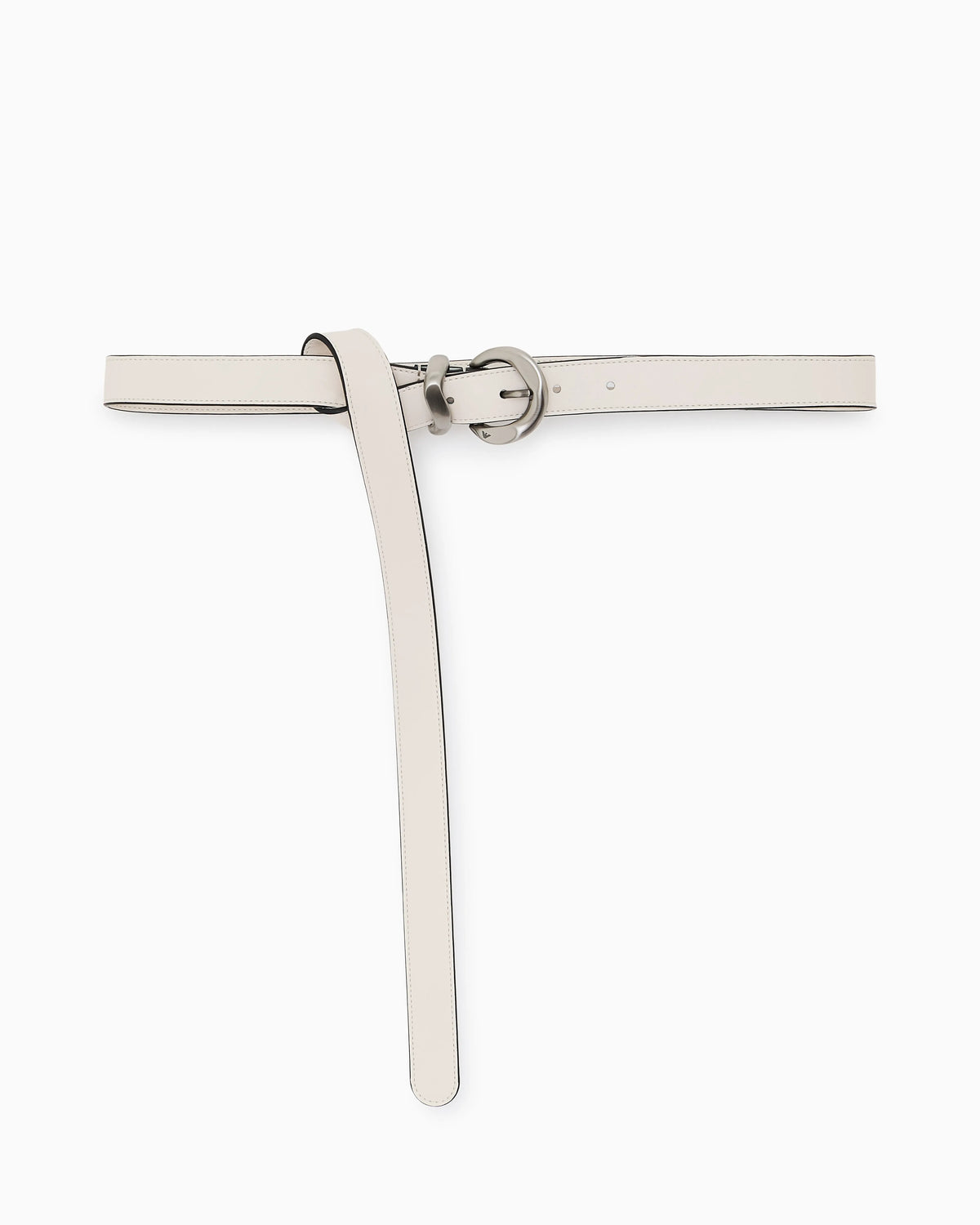 Smooth leather belt