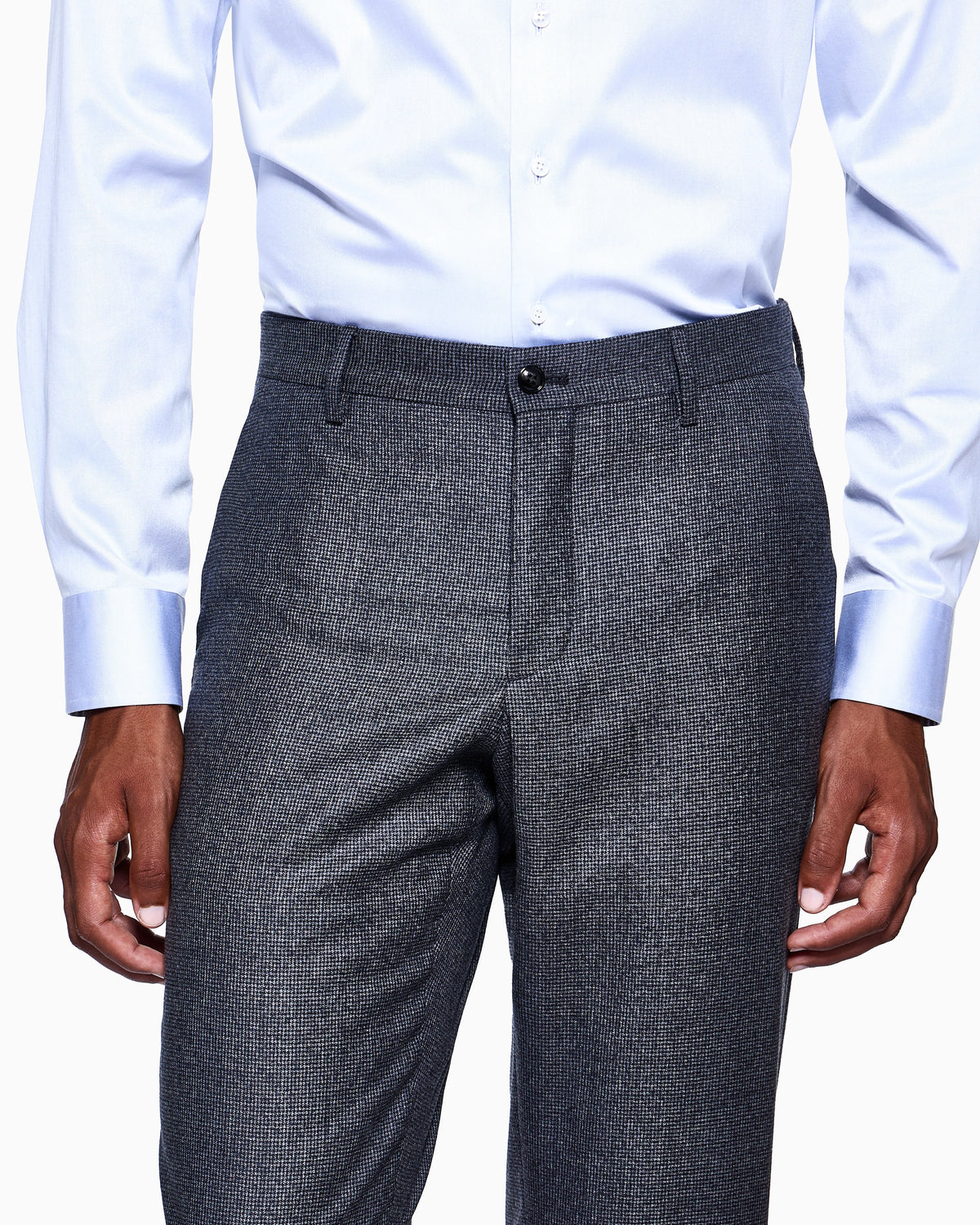 Soho Line single-breasted suit in virgin wool with a houndstooth motif