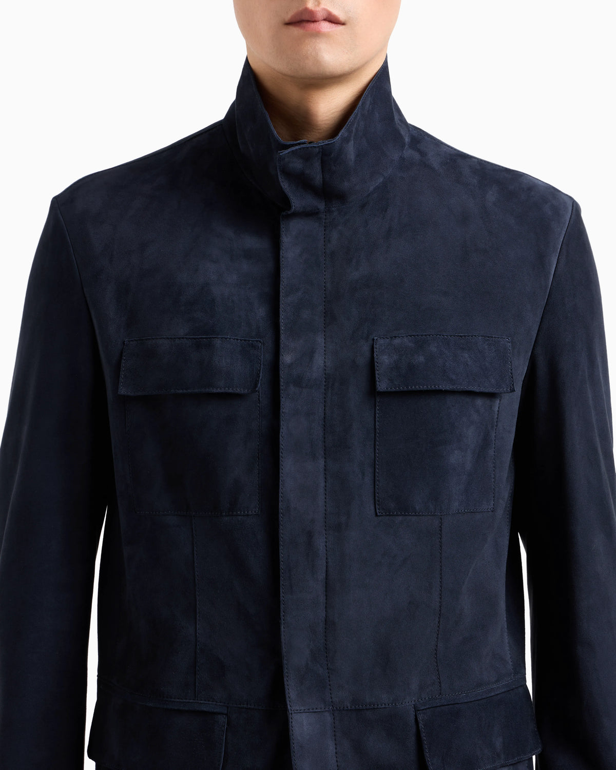 Suede safari jacket