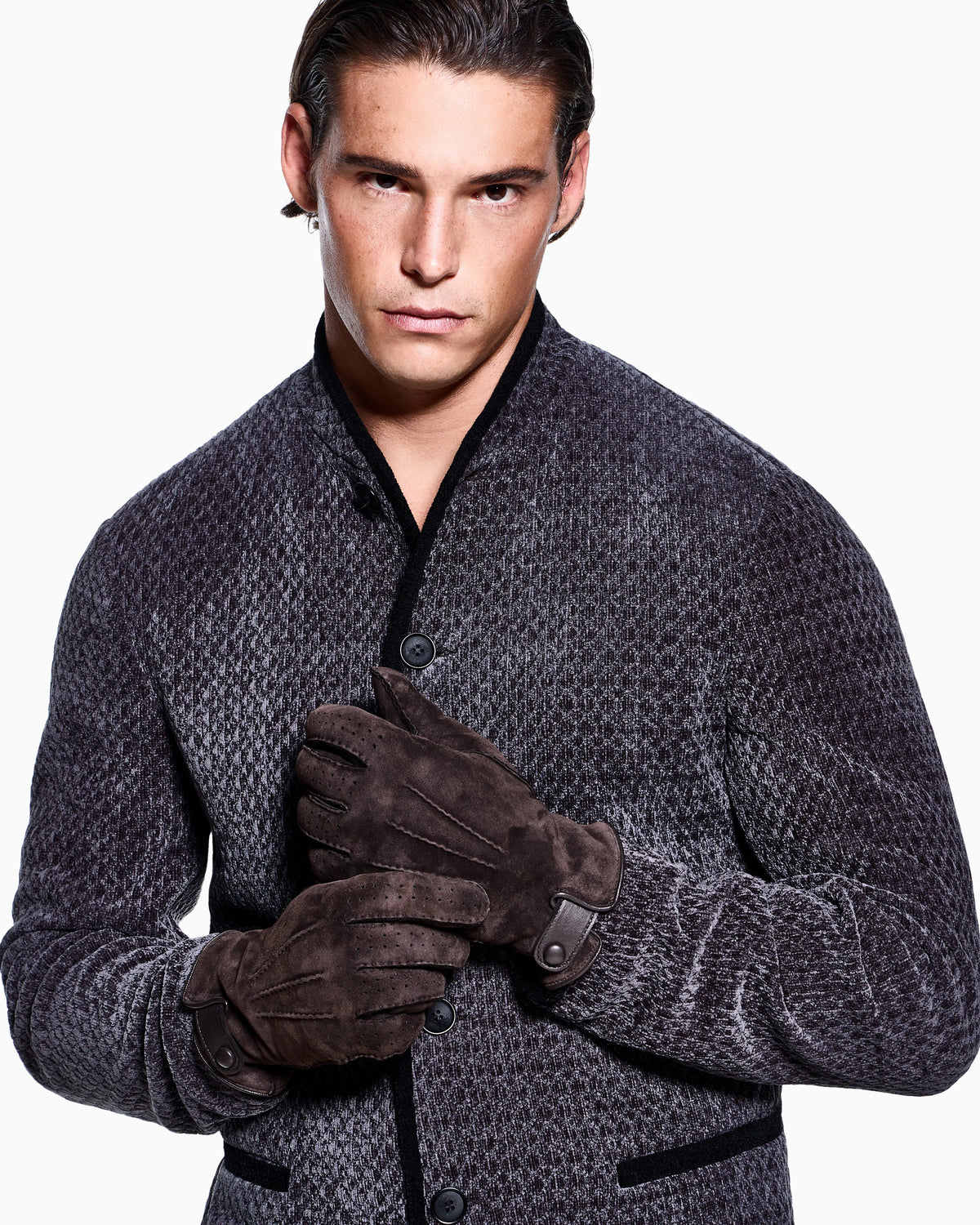 Shearling sheepskin gloves