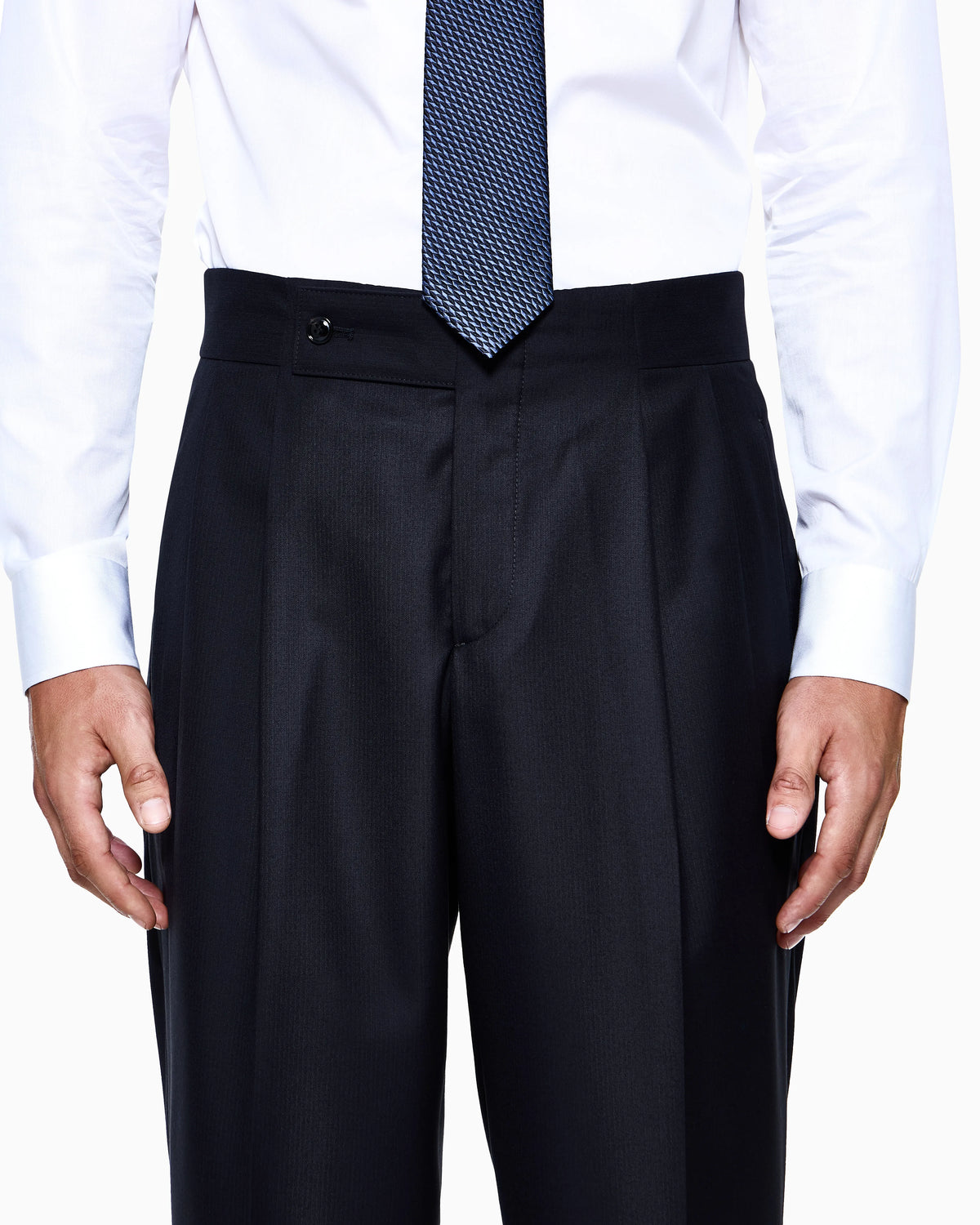 Virgin wool and cashmere double-breasted Royal line suit