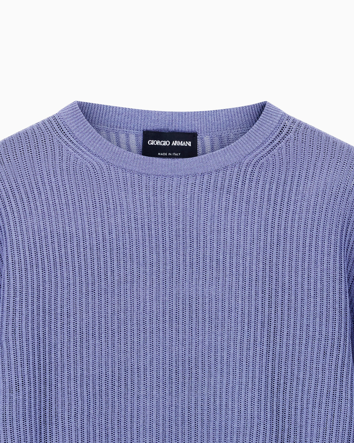 Silk and cotton crew-neck jumper