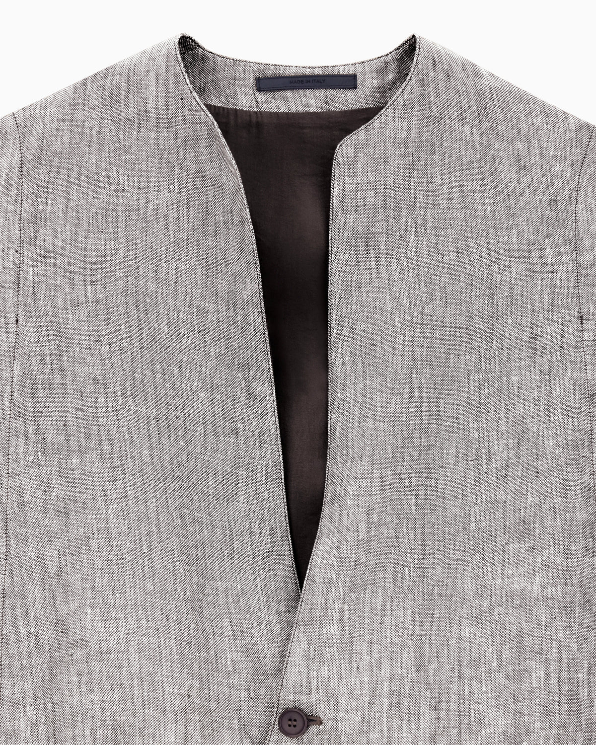 Mélange linen waistcoat