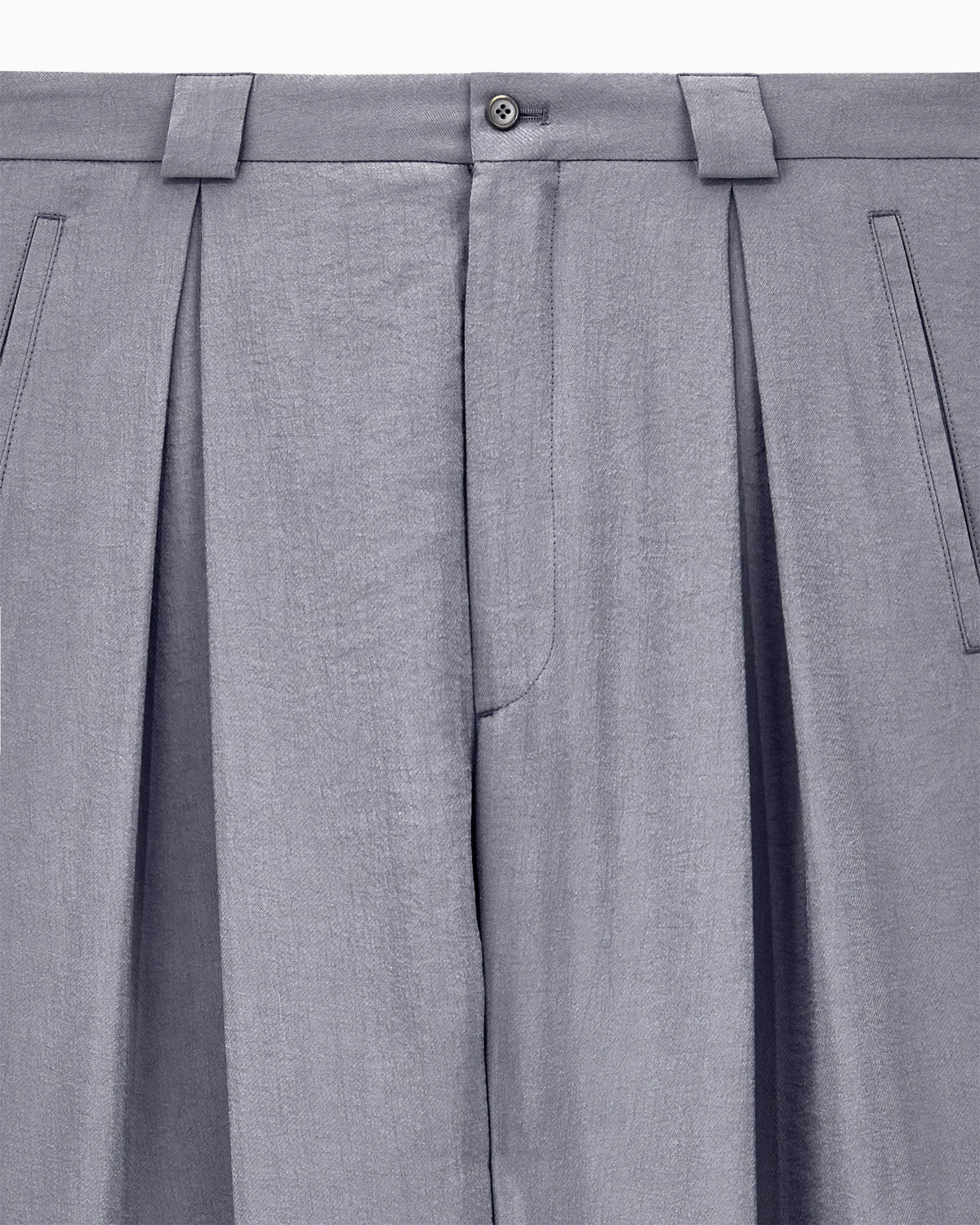 Oversized trousers in a washed silk blend