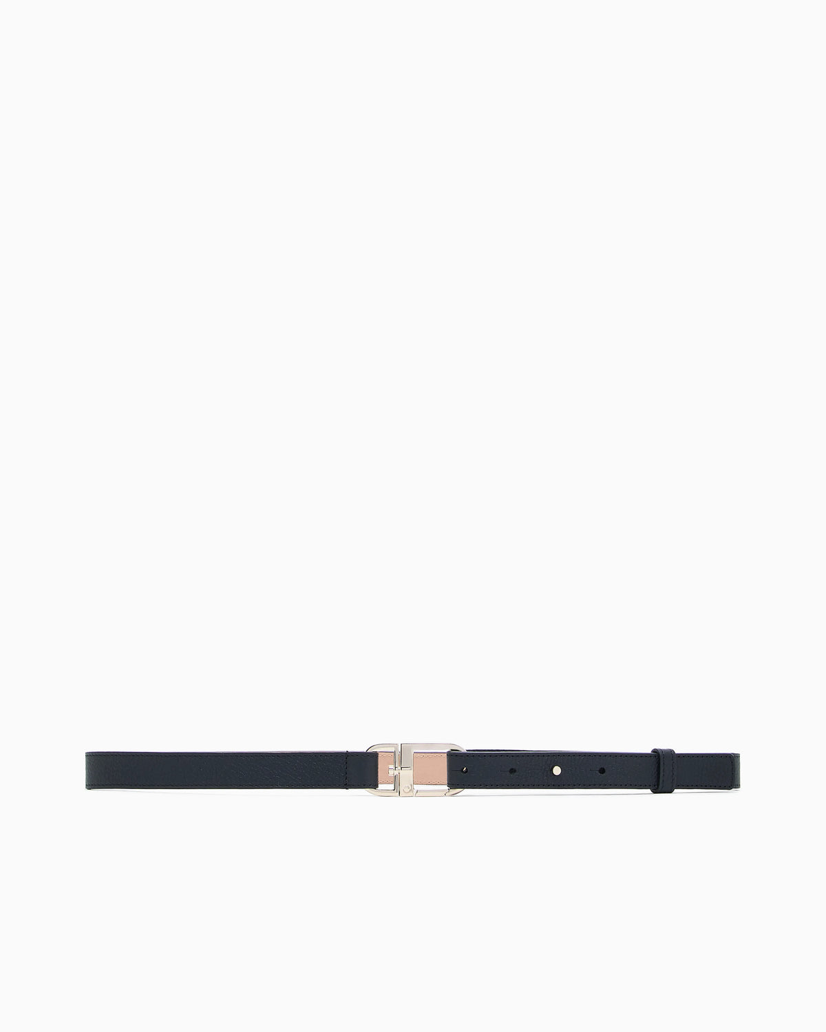 Pebbled leather belt