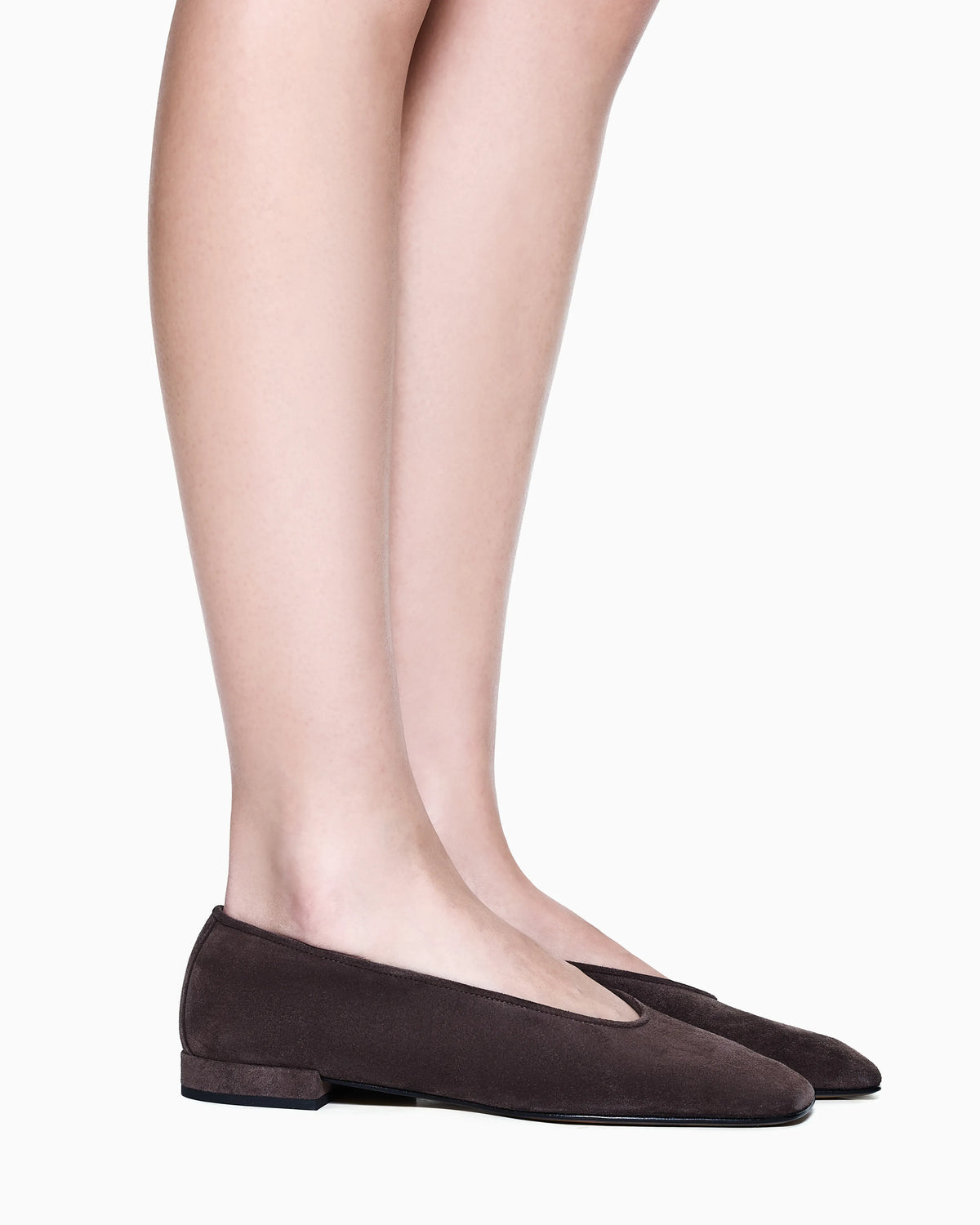 Suede ballerinas