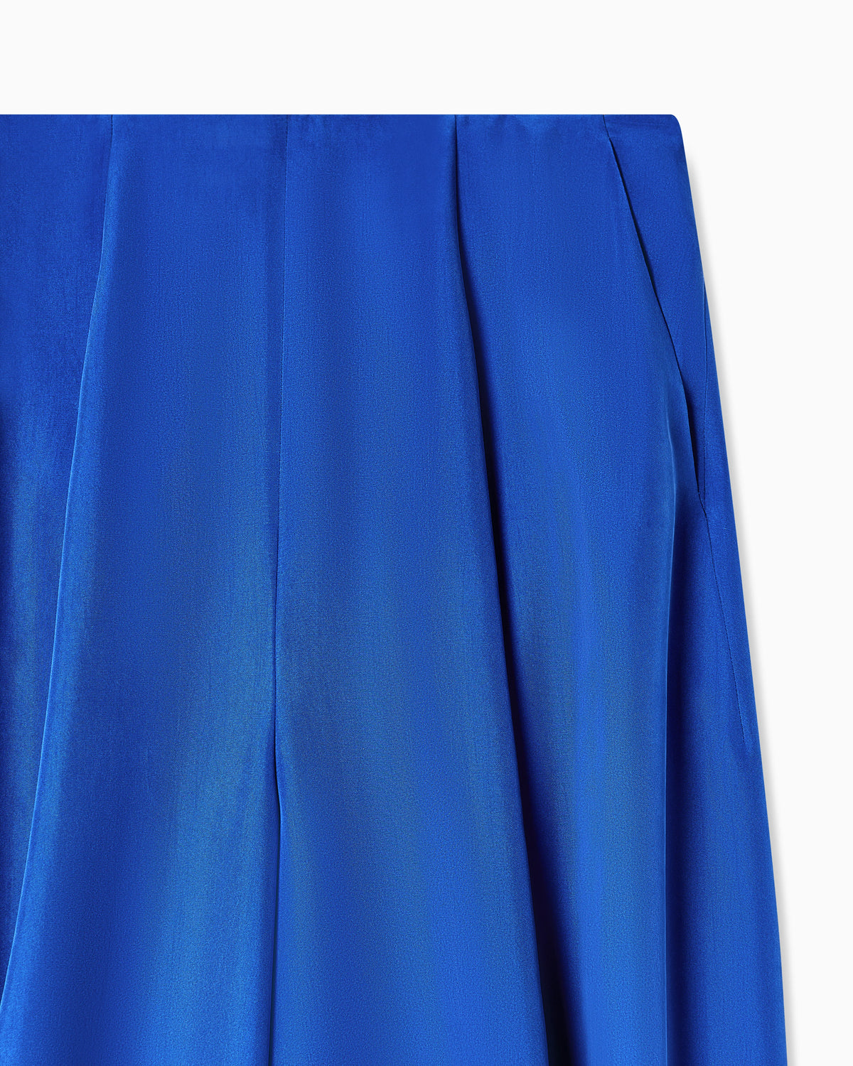 Washed silk trousers