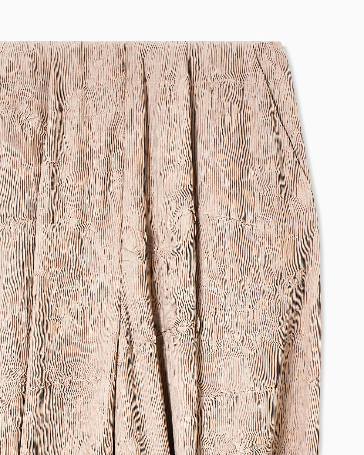 Micro-pleated trousers