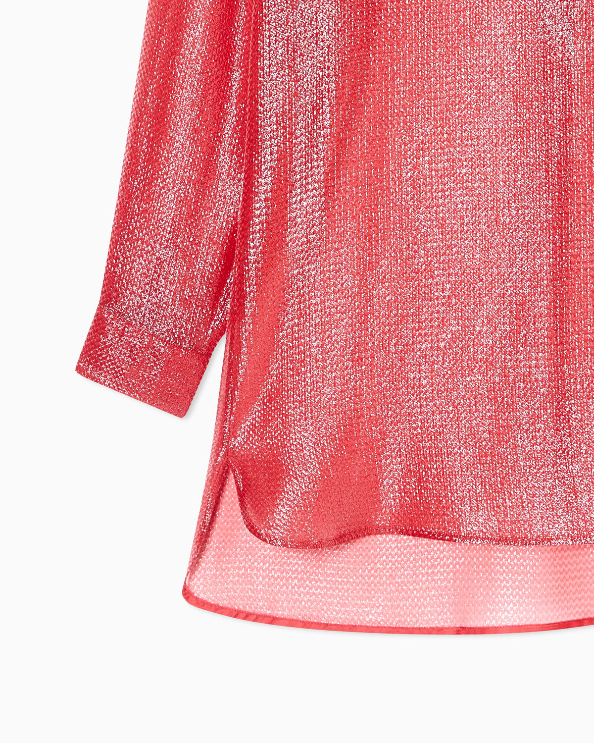 Silk blend oversized shirt