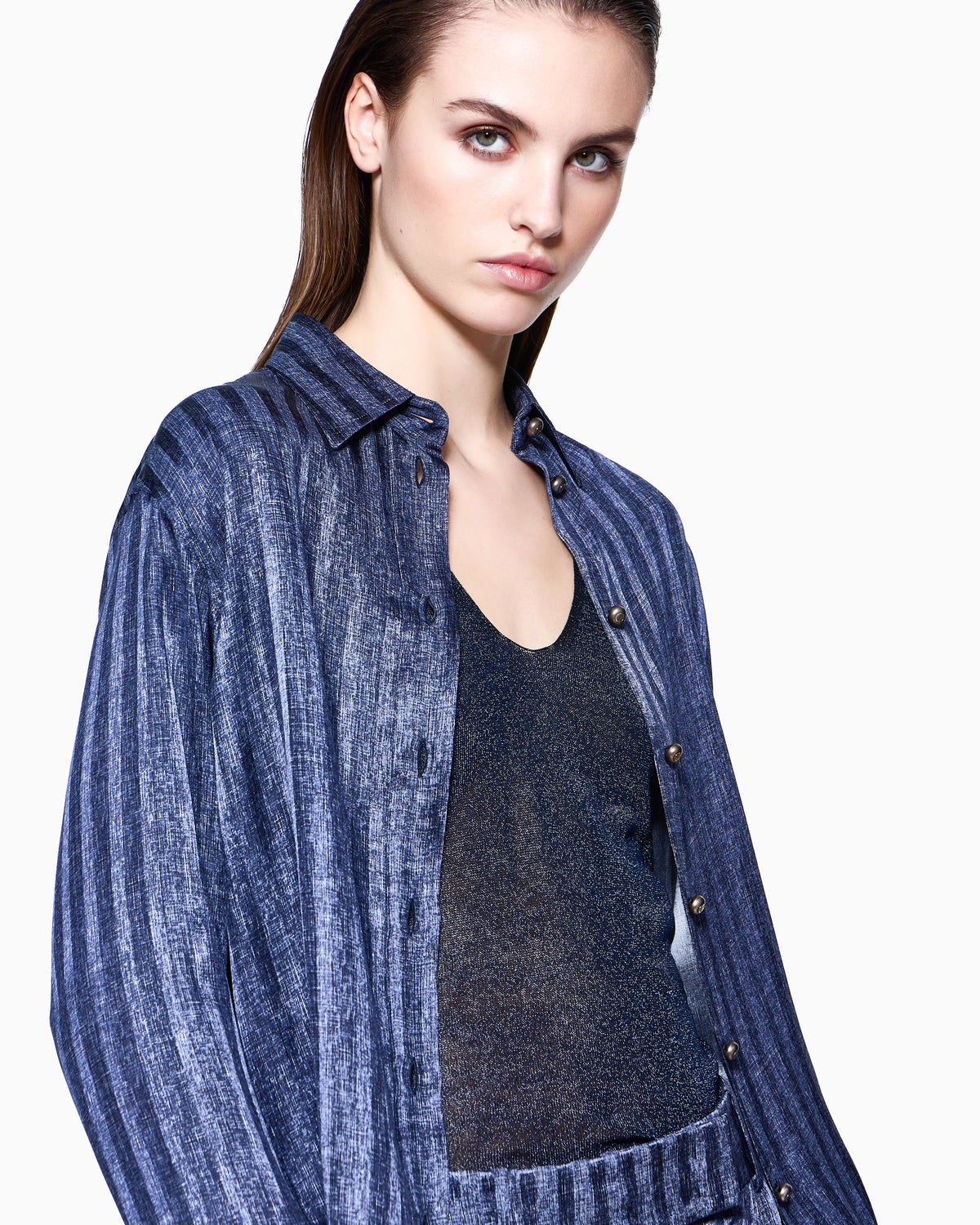 Viscose lurex top
