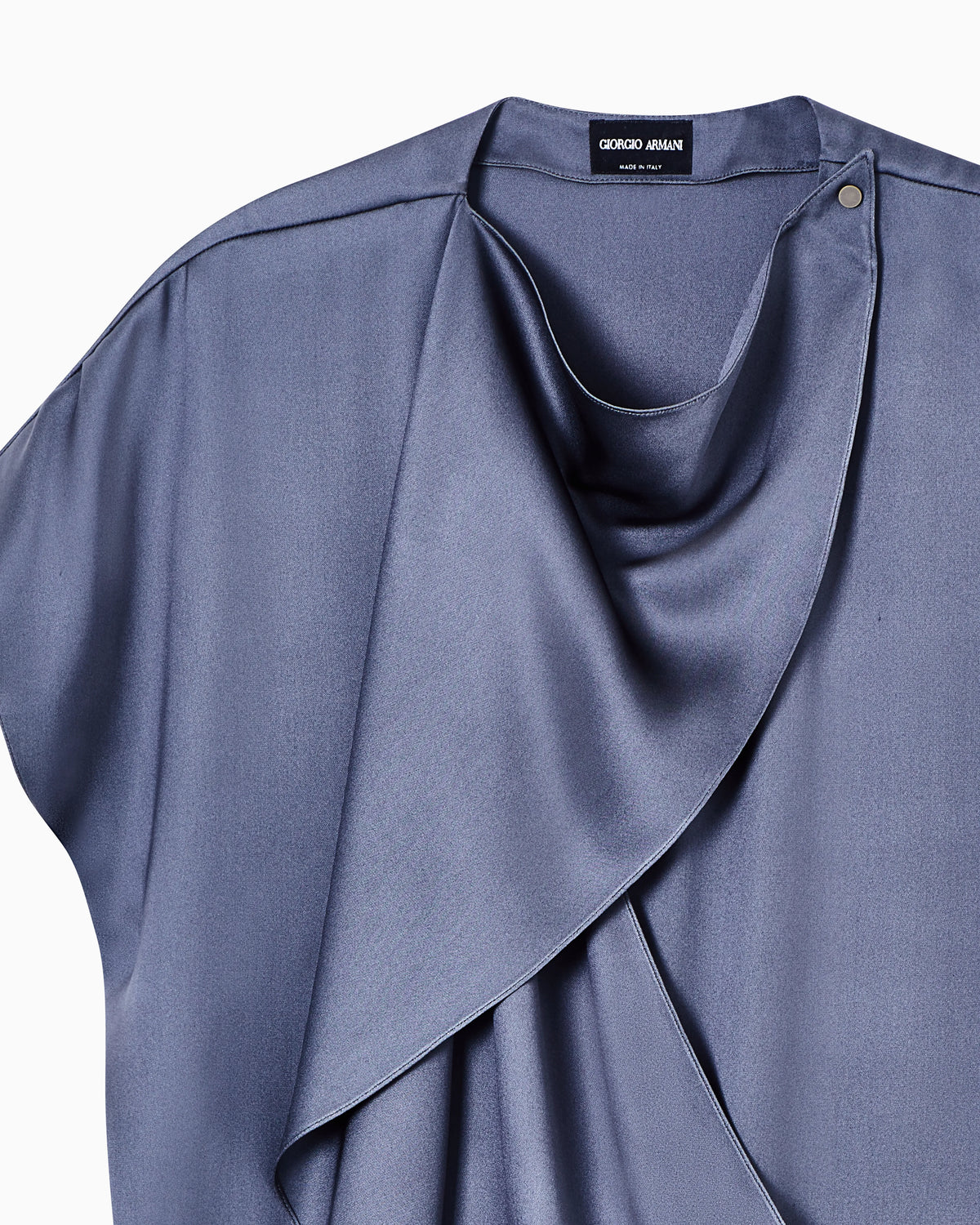 Blouse in double silk satin