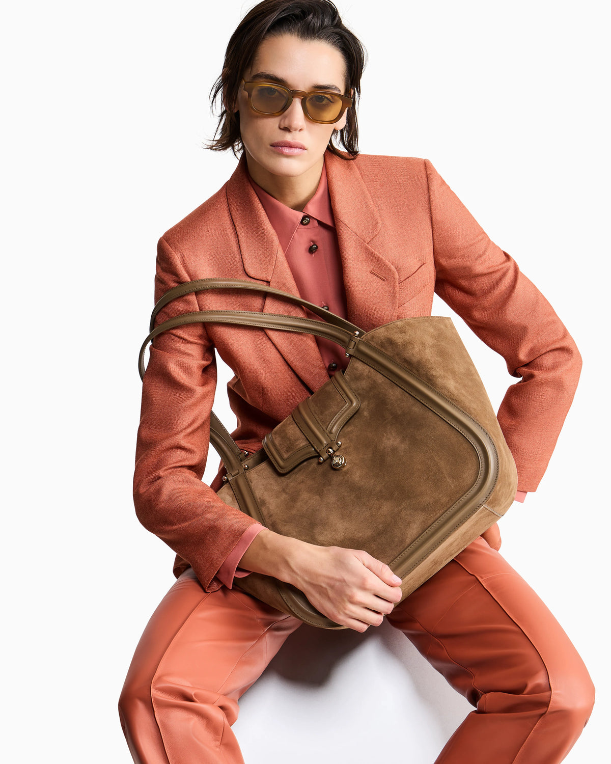 Nappa lambskin trousers