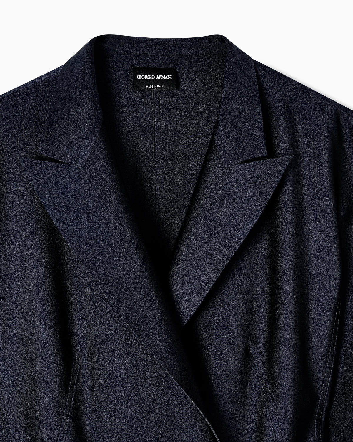 Double-breasted jacket in scuba jersey