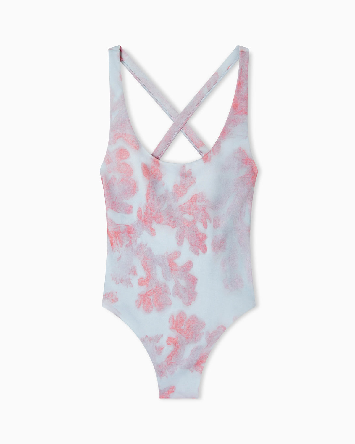 One-piece swimsuit with print